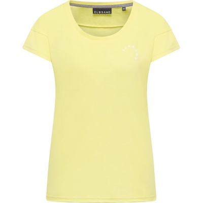 ELBSAND Дамска тениска ELBSAND Women's Rea T-shirt - Bright Yellow Melange - размер XL (916-7032-0115)