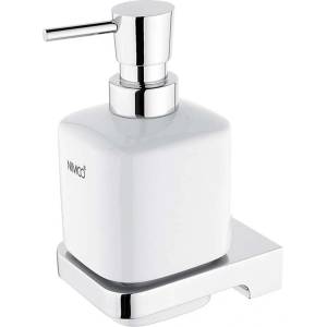 Nimco Maya - Дозатор за сапун с държач, бял/хром MA 29031K-T-26 (MA 29031K-T-26)