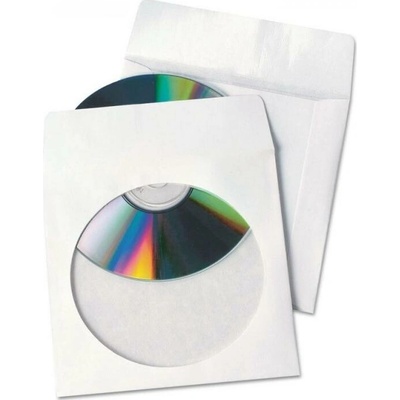 Obal papírový, 1xCD, okénko, samolepící chlopeň - 100ks