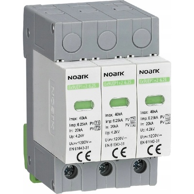 Svodič přepětí NOARK 111761 EX9UEP 1+2, 6,25kA, 1200 V DC, 3TE