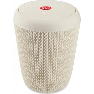 Curver Kôš na odpadky Knit 6 l béžový
