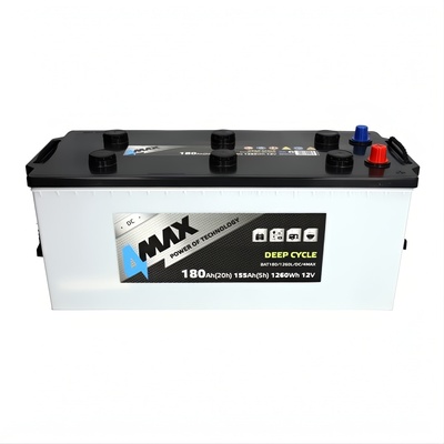4MAX Deep Cycle 180Ah 1260Wh left+