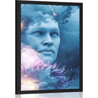 Plakát všemocná mysl - 20x30 black