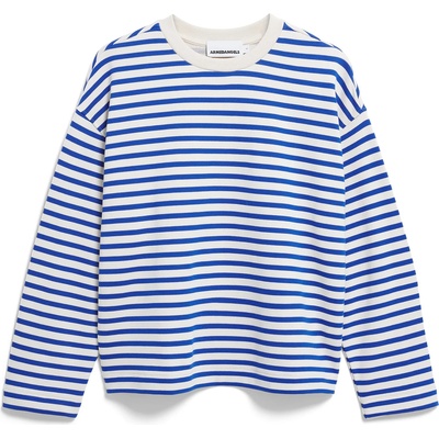 ARMEDANGELS Дамски пуловер ARMEDANGELS Women's Frankaa Stripe Jumper - Undyed / Dynamo Blue (117-1841-1912)