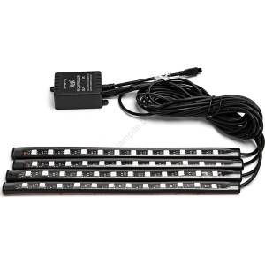 Aigostar - LED RGB димируеми ленти за автомобил LED/4, 5W/5V + ДУ (AI2718)
