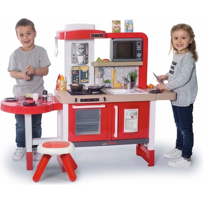 Smoby 312302 Kuchyňka rostoucí Tefal Evolutive Gourmet s tekoucí vodou 101cm Červená – Zboží Mobilmania