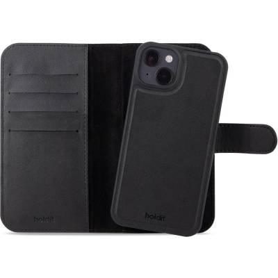 Holdit Гръб Калъф Holdit WalletCase MagnetPlus за iphone 15 - Черен