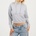 Brave Soul Дамска блуза Brave Soul Womens Cropped Hooded Sweatshirt - Grey Marl