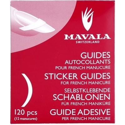 Mavala Accesories šablóny pre francúzsku manikúru For 12 Manucures 120 ks