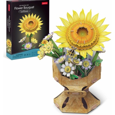 CUBICFUN 3D puzzle Kytica slnečnice 102 ks