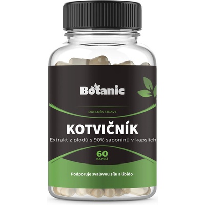 Botanic Kotvičník Extrakt z plodov s 90 % saponínu v kapsulách 60 kapsúl