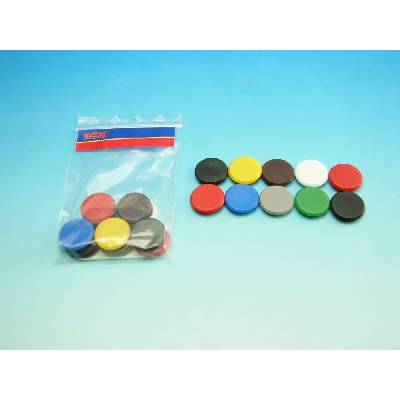 Magnet 24 mm mix barev balení 10 ks – Zboží Mobilmania