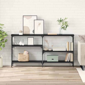 vidaXL Конзолна маса Черния дъб 150 x 29 x 76, 5 см Инженерна дървесина (882798)