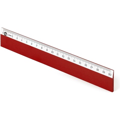 Metrie Scholar-W20DR Dřevěné pravítko tmavěčervené 20 cm