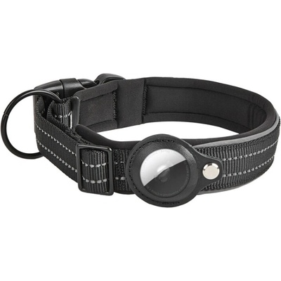 Reflexný obojok pre psa s držiakom na AirTag – size:L