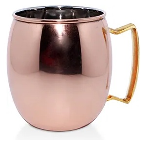 Horecano Чаша MUG Moskow с медно покритие 8.25cm x 9.50cm- 600 ml(SG-89387) (0184123)