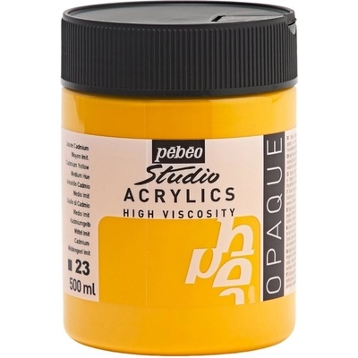 Pébéo Studio Fine АКРИЛНА боя Medium Cadmium Yellow Hue 500 ml 1 бр (171023)