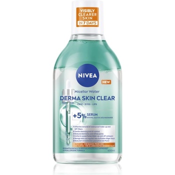 Nivea Derma Skin Clear почистваща мицеларна вода против несъвършенства на кожата 400ml
