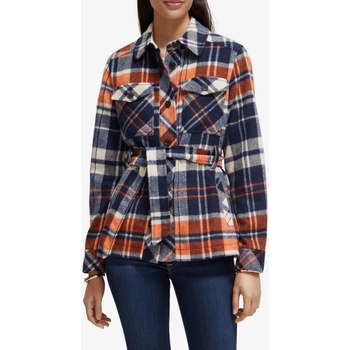 Scotch & Soda Синьо дамско леко късо палто със смес от вълна Scotch & Soda Scotch & Soda | Sin | ЖЕНИ | S