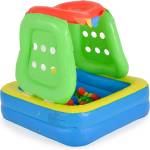 Moni Надуваем басейн с топки Moni Toys Multiplay - 2 в 1 с къщичка, 100 топки (112969)