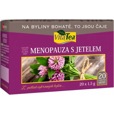 VitaTea Menopauza s ďatelinou 20 x 1,5 g