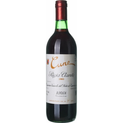 Cune Rioja Clarete Crianza suché červené 1985 0,75 l (holá láhev)