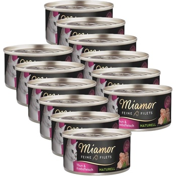 Miamor Feine Filets Naturell тонка риба и рак 12 x 80 г
