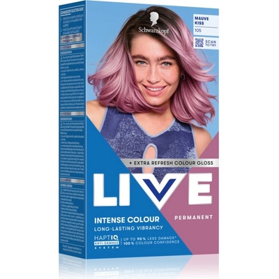 Schwarzkopf LIVE Intense Colour перманентната боя за коса цвят 105 Mauve Kiss