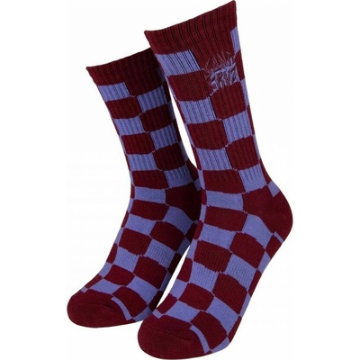 Santa Cruz ponožky Daze Check Socks 2 Pack Purple/Green Check