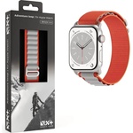 Next One Текстилна каишка за Apple Watch 38мм, 40мм, 41мм - Next One Adventure Loop (оранжев-сив) (AW-41-ADV-OGRY)