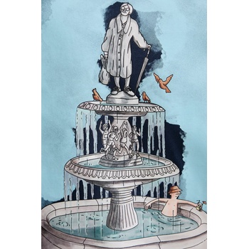 New Balance тениска мъжка памучна Fountain (MT61J9ICNNY)