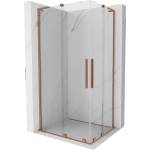 Mexen Velar L Duo плъзгаща се душ кабина 100 x 90 cm, прозрачна, четкана мед - 871-100-090-02-03-65 (871-100-090-02-03-65)