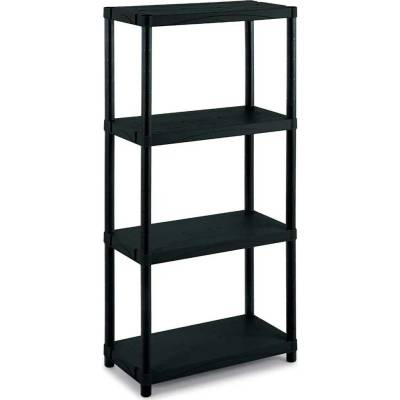 Terry Plastový regál TERRY 3060/4 černá