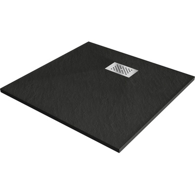 Mexen Hugo Квадратен душ 80 x 80 см SMC, черен, маскировка инокс - 42708080-X (42708080-X)