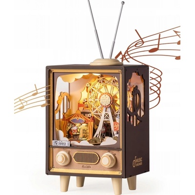 Rolife 3D Wooden Puzzle DIY Music Box Sunset Carnival 174 ks