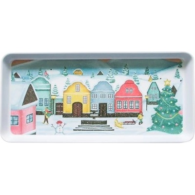 Toro Melaminový servírovací tác vesnička 35x16,5cm – Zboží Dáma