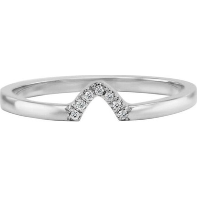 Eppi Vykrojený zlatý snubní prsten s diamanty Zoana R36969