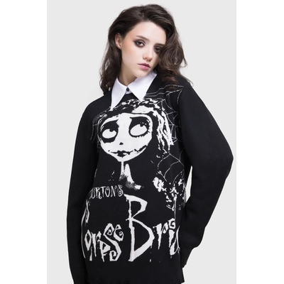 KILLSTAR унисекс пуловер KILLSTAR x CORPSE BRIDE - Distressed - Черен - KSRA012396