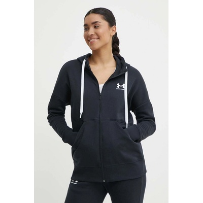 Under Armour Rival Fleece FZ Hoodie čierna