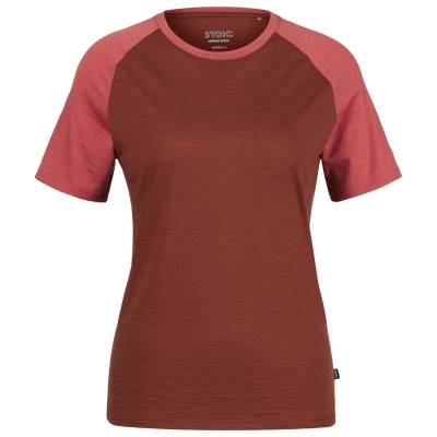Дамска мериносова блуза Stoic Women's Merino155 LaholmSt. Raglan Shirt Merino shirt - Timber Red - размер 3XL (916-5784-0317)