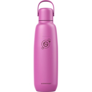 SodaStream Fizz & Go Stainless Steel Soda Bottle 0.9L Double Wall Insulated Thermos Bottle Keeps Hot & Cold for Carbonated Drinks Compatible with DUO, TERRA, ART, ENSO & More, Guava Pink - 1062419440 (1062419440