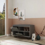 ASIR GROUP Шкаф за обувки TROY 53, 5x83, 5 cм сив (AS1134)