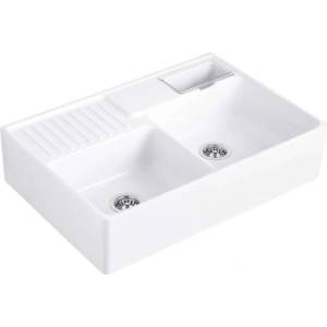 Villeroy & Boch - Керамична мивка 90x63 см, CeramicPlus, Stone White 632391RW (632391RW) Мивка за вграждане