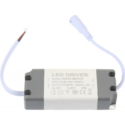 Náhradní zdroj pro 36W LED panel - Náhradní (nestmívatelný) zdroj pro 36W panel