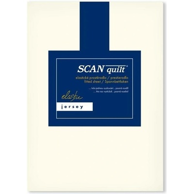 SCANquilt Prostěradlo s gumou bavlna 200x220
