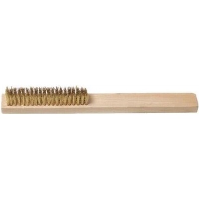 Basic Kartáč ocelový, 4 řady, dřevěná rukojeť BS - TM-340501
