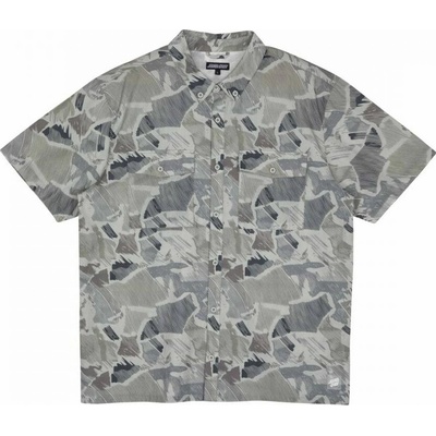 Santa Cruz košela Nico krátky rukáv Woodcut Camo