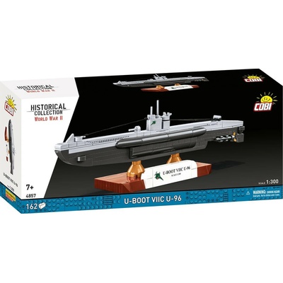 Cobi 4857 II WW Německá ponorka U-Boot VIIC U-96, 1:300, 162 k – Zbozi.Blesk.cz