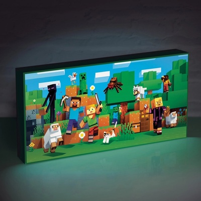 Svítící obraz Minecraft Isometric