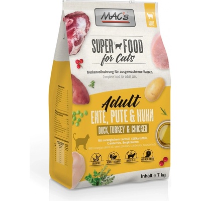 MACs Superfood for Cats Adult kachna krůta & kuře 7 kg – Zbozi.Blesk.cz